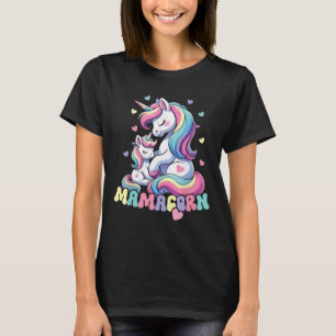 Funny Mamacorn Costume Mothers Day Unicorn Mum Wom T-Shirt