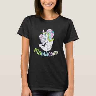 Funny Mamacorn Cute Unicorn Mum Costume Mum Mother T-Shirt