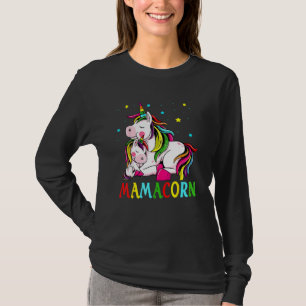 Funny Mamacorn Unicorn Autism Costume Mum Mother's T-Shirt