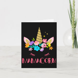 Funny Mamacorn Unicorn Costume Mum Mother's Day Card