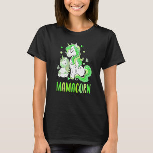 Funny Mamacorn Unicorn St Patricks Day Women Mum M T-Shirt