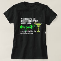 Funny man and a Margarita hit the spot spoof T-Shi