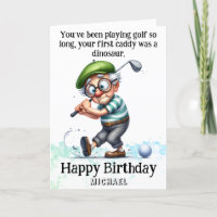*~*  Funny Man AP94  Oldest Golfer  Birthday Card