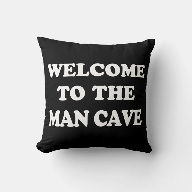 Funny Man Cave Pillow (Front)