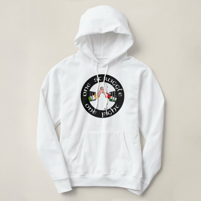 Funny Man Ireland Palestine One Struggle, One Figh Hoodie (Design Front)