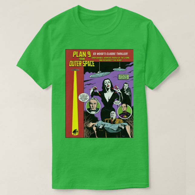 Funny Man Plan 9 From Outer Space Graphic For Fans T-Shirt (Design Front)