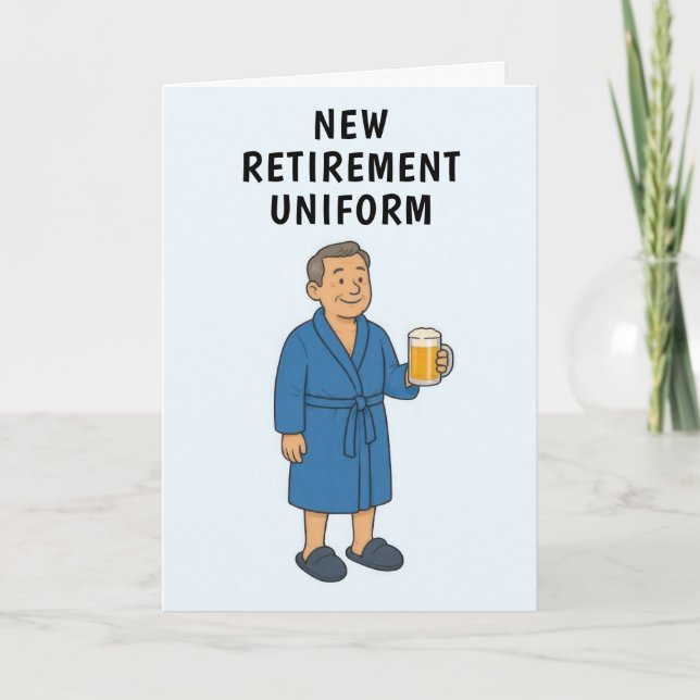Funny Man Retirement Card (Front)