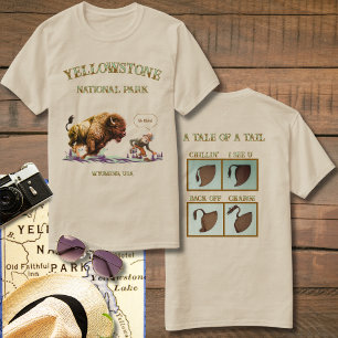 Funny Man Wild Bison American Buffalo T-shirt