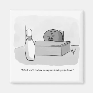 Funny Management and Leadership Cartoon Humour Magnet