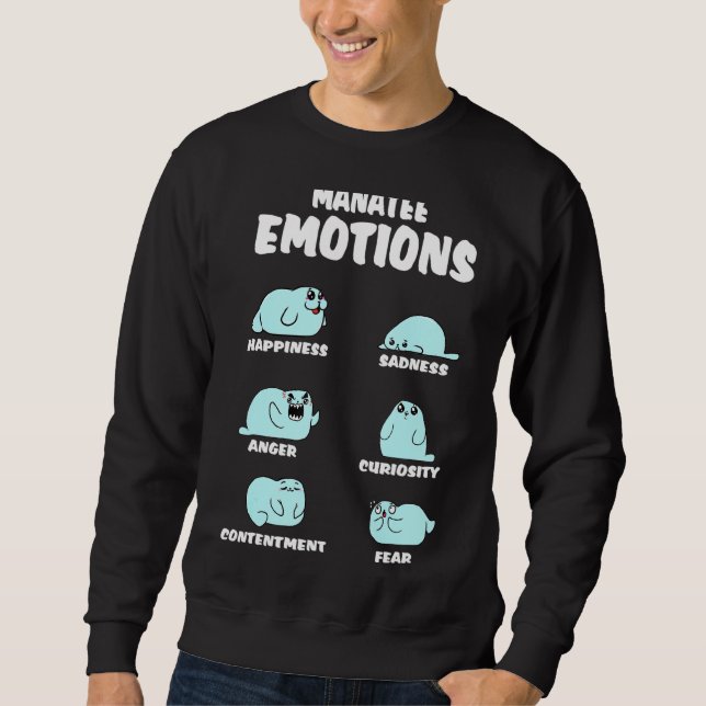Funny Manatee Gifts Sea Cow Costume Merchandise Ki Sweatshirt (Front)