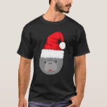 Funny Manatee In Santa Hat Manatee Christmas Pajam T-Shirt<br><div class="desc">Funny Manatee In Santa Hat Manatee Christmas Pajama Gifts</div>