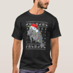 Funny Manatee In Santa Hat Ugly Christmas Pajama G T-Shirt<br><div class="desc">Funny Manatee In Santa Hat Ugly Christmas Pajama Gifts</div>