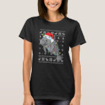 Funny Manatee In Santa Hat Ugly Christmas Pajama G T-Shirt<br><div class="desc">Funny Manatee In Santa Hat Ugly Christmas Pajama Gifts</div>