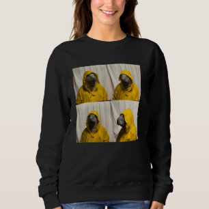Funny Manatee Lover Ocean Animal Photobooth Silly  Sweatshirt