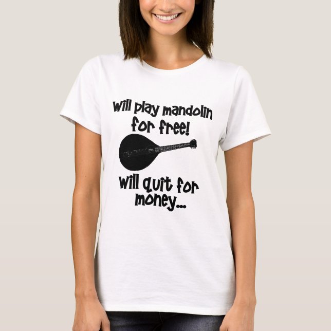 funny mandolin T-Shirt (Front)