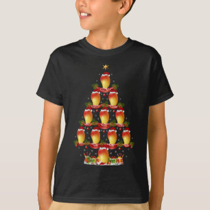 Funny Mango Fruit Xmas Tree Lighting Mango Christm T-Shirt