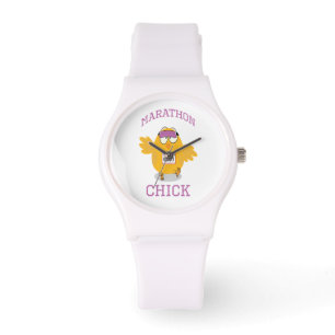 Funny Marathon Chick Watch