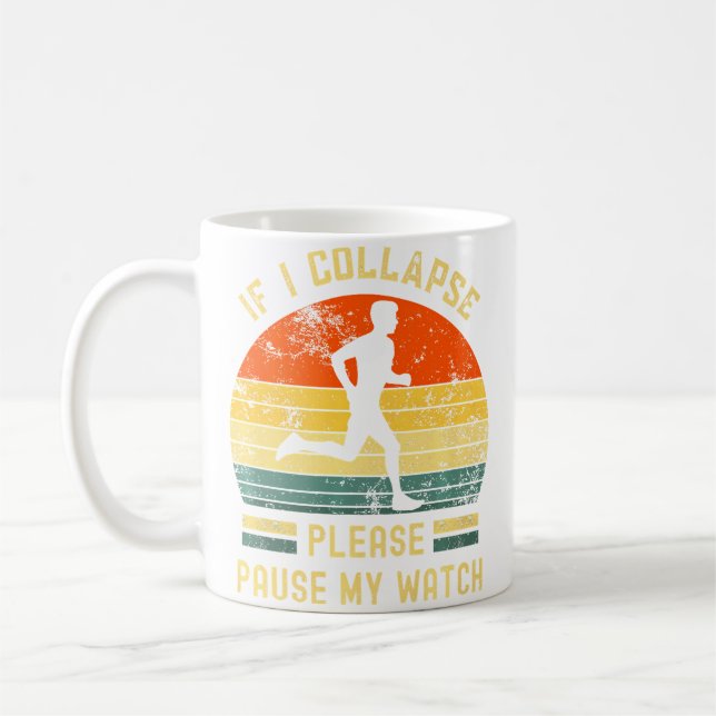 Funny Marathon Coffee Mug (Left)