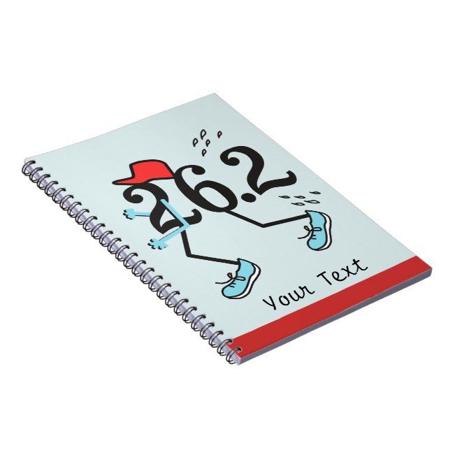 Funny Marathon Runner 26.2 - Gifts for Runners Spiral Notebook (Right Side)