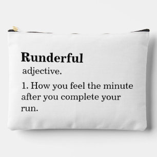 Funny Marathon Runner Running Sports For Her Accessory Pouch