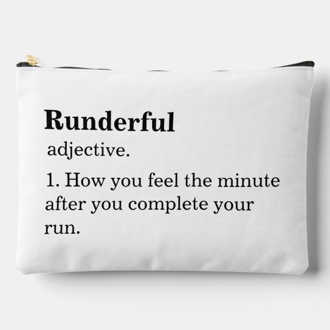 Funny Marathon Runner Running Sports For Her Accessory Pouch (Front)