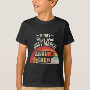 Funny Marching Band Quote Retro Vintage Sunset T-Shirt
