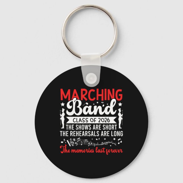 Funny Marching Band Senior 2026 Cl Of 2026  Key Ring (Front)