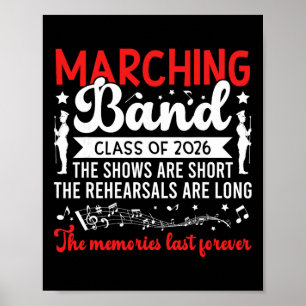 Funny Marching Nd Senior 2026 Cl Of 2026  Poster
