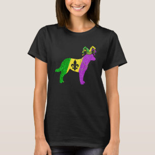 Funny Mardi Gras Australian Cattle Dog Mardi Gras  T-Shirt