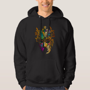 Funny Mardi Gras Carnival parade with beads party  Hoodie