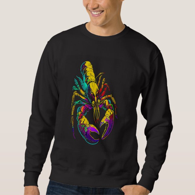 Funny Mardi Gras Carnival parade with beads party  Sweatshirt (Front)