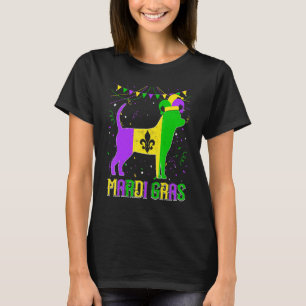 Funny Mardi Gras Chihuahua Dog Dad Mom Mardi Gras T-Shirt