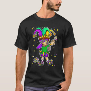 Funny Mardi Gras Dabbing Boy New Orleans Carnival T-Shirt