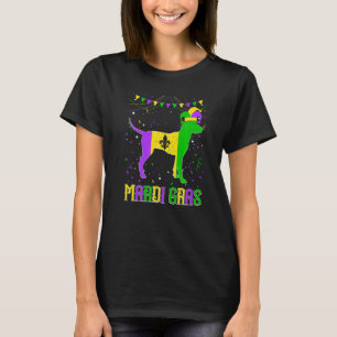 Funny Mardi Gras Dalmatian Dog Dad Mum Mardi Gras T-Shirt