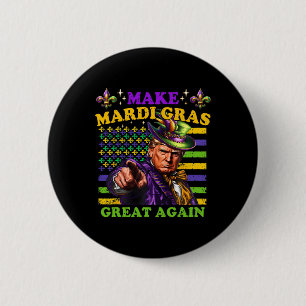 Funny Mardi Gras Donald Trump Mardi Gras American 6 Cm Round Badge