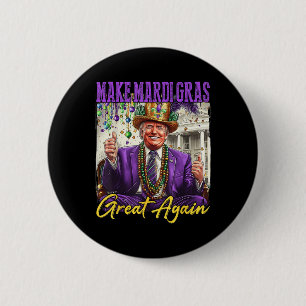 Funny Mardi Gras Donald Trump Mardi Gras American  6 Cm Round Badge