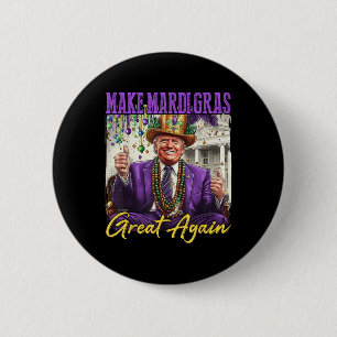 Funny Mardi Gras Donald Trump Mardi Gras American 6 Cm Round Badge