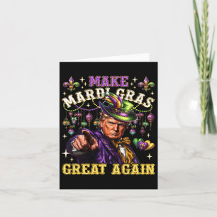 Funny Mardi Gras Donald Trump Mardi Gras American Card