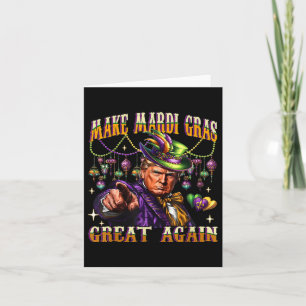 Funny Mardi Gras Donald Trump Mardi Gras American Card