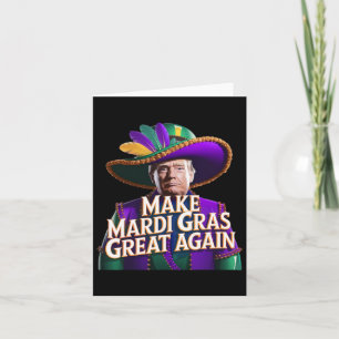Funny Mardi Gras Donald Trump Mardi Gras American Card