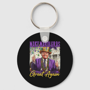Funny Mardi Gras Donald Trump Mardi Gras American Key Ring