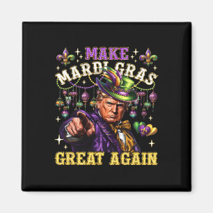 Funny Mardi Gras Donald Trump Mardi Gras American  Magnet