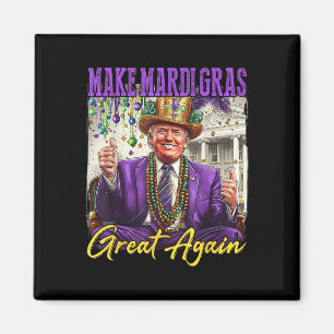 Funny Mardi Gras Donald Trump Mardi Gras American  Magnet