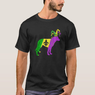 Funny Mardi Gras German Shepherd Dog Mardi Gras Ha T-Shirt