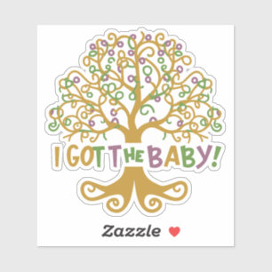 Funny Mardi Gras I Got The Baby Pregnancy Alert	