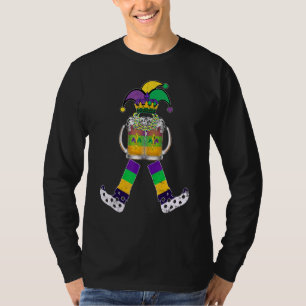 Funny Mardi Gras Jester Gnome Shut Up Liver Beer D T-Shirt