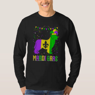 Funny Mardi Gras Newfoundland Dog Dad Mom Mardi Gr T-Shirt