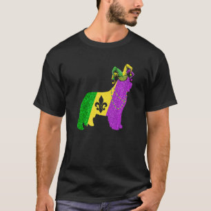 Funny Mardi Gras Newfoundland Dog Mardi Gras Hat B T-Shirt