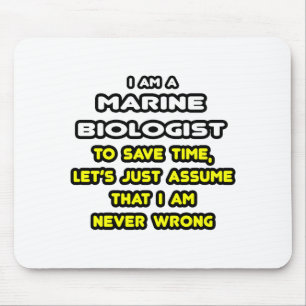 Funny Marine Biologist T-Shirts and Gifts Mouse Pad