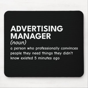 Funny Marketing Manager Definition Mouse Pad